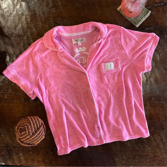 Juicy Couture Tops - Juicy Couture Button Pocket Short Sleeve